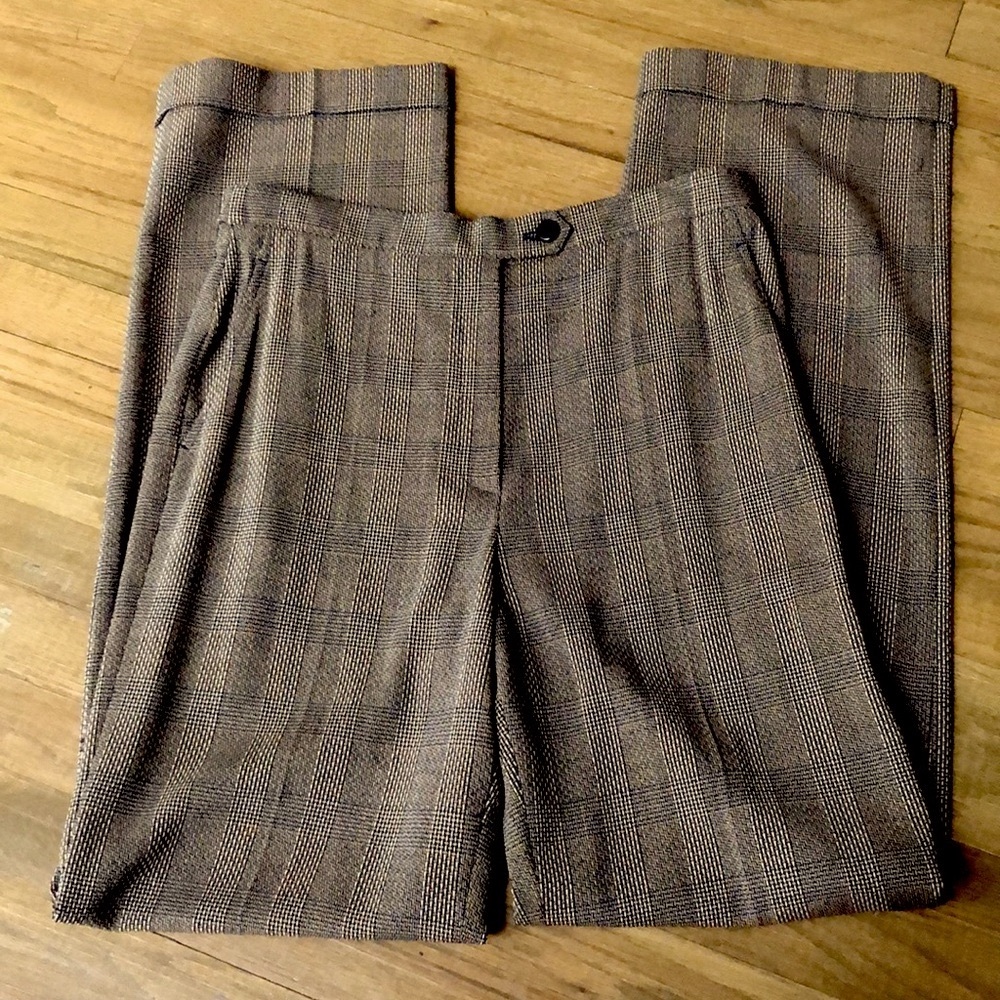 Tweed Pants 12| $290 tags | High Waist | STUNNING COLOR | Luxury dress pants 12
